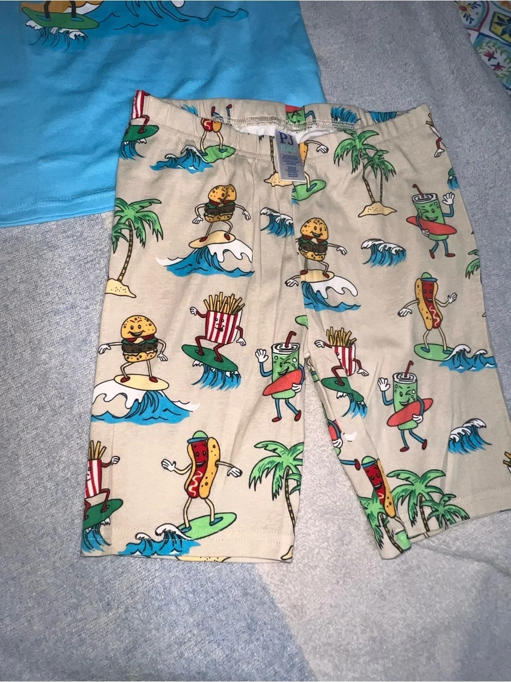 The Children's Place Turquoise Surf's Up Burger & Fries Matching Set - Picture 5 of 5